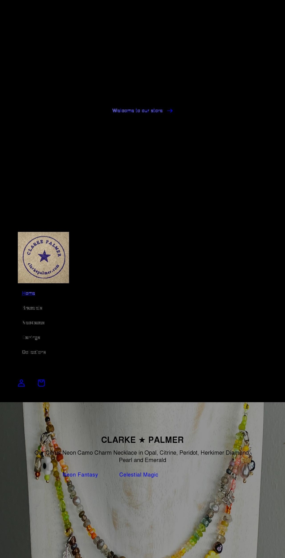 clarkepalmer.com shopify website screenshot