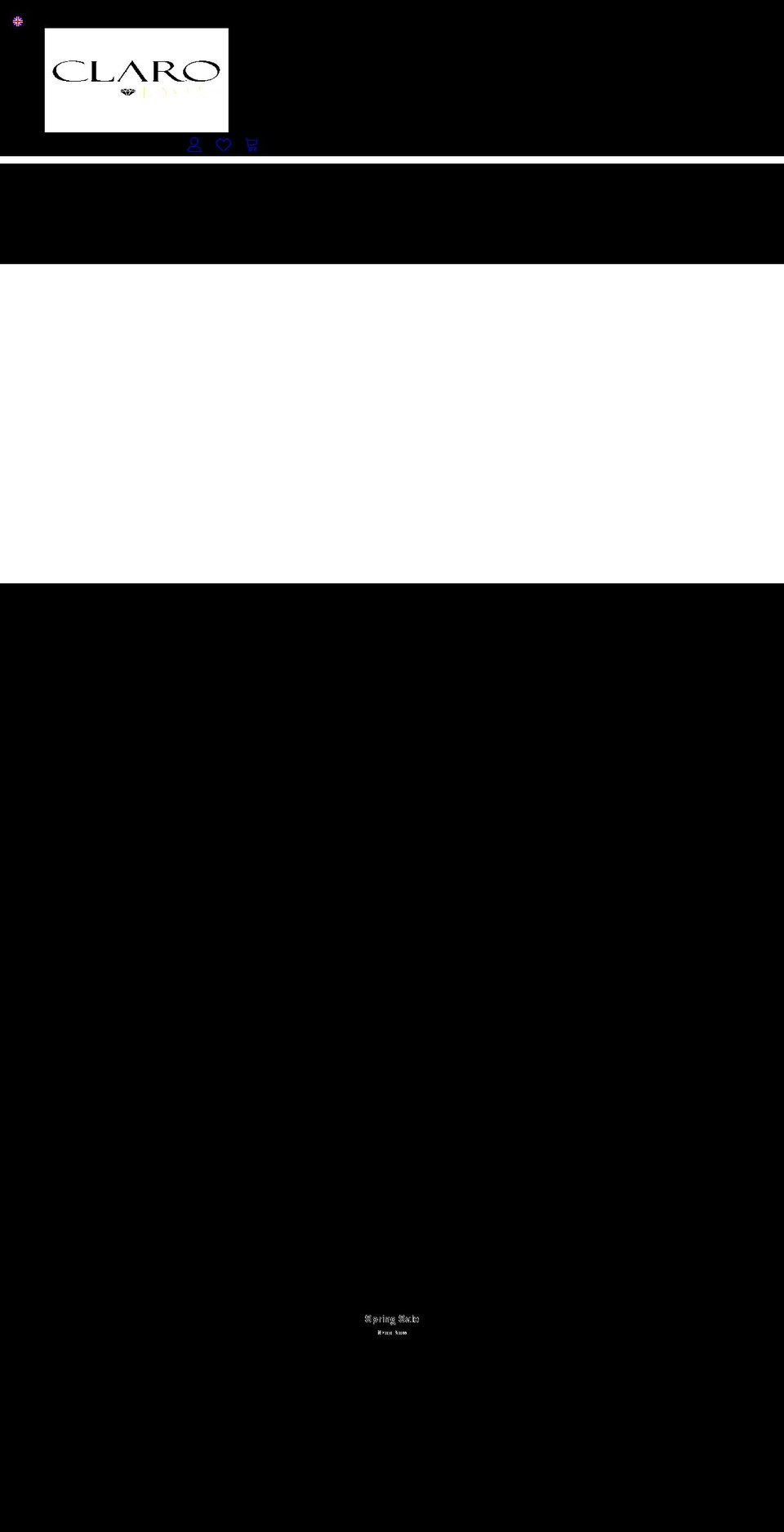 clarojewels.com shopify website screenshot