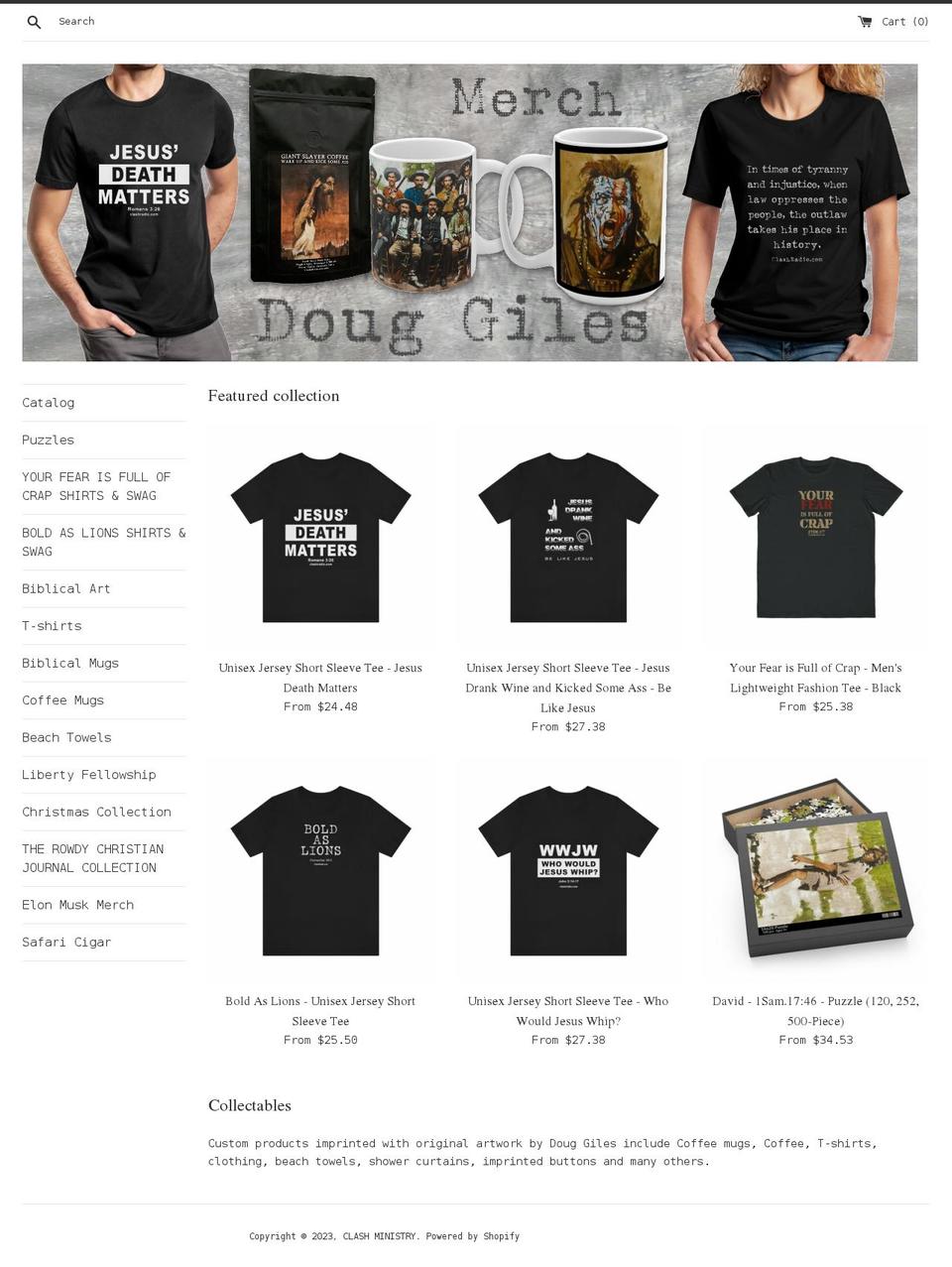 clash-ministry.myshopify.com shopify website screenshot