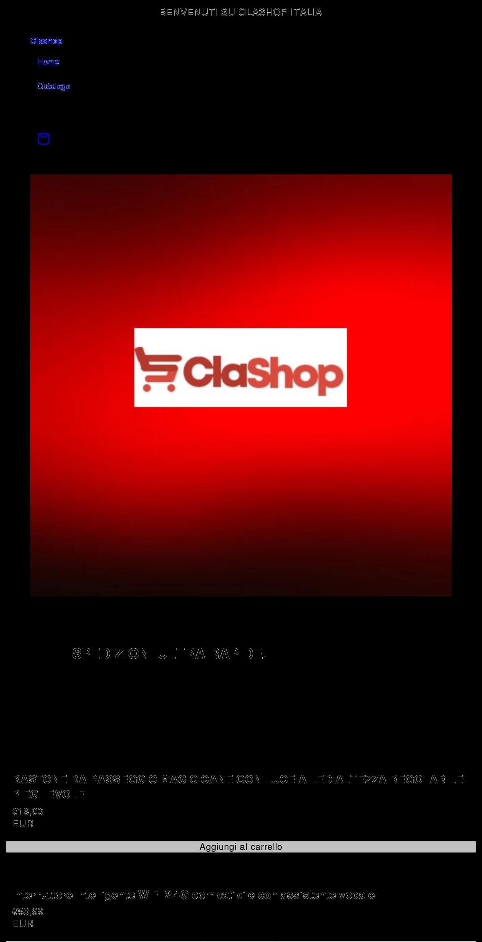 clashop.org shopify website screenshot