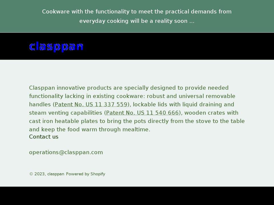 clasppan.com shopify website screenshot
