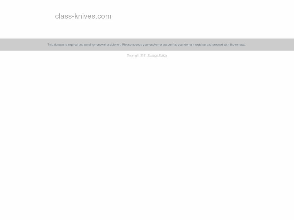 class-knives.com — Shopify storefront screenshot