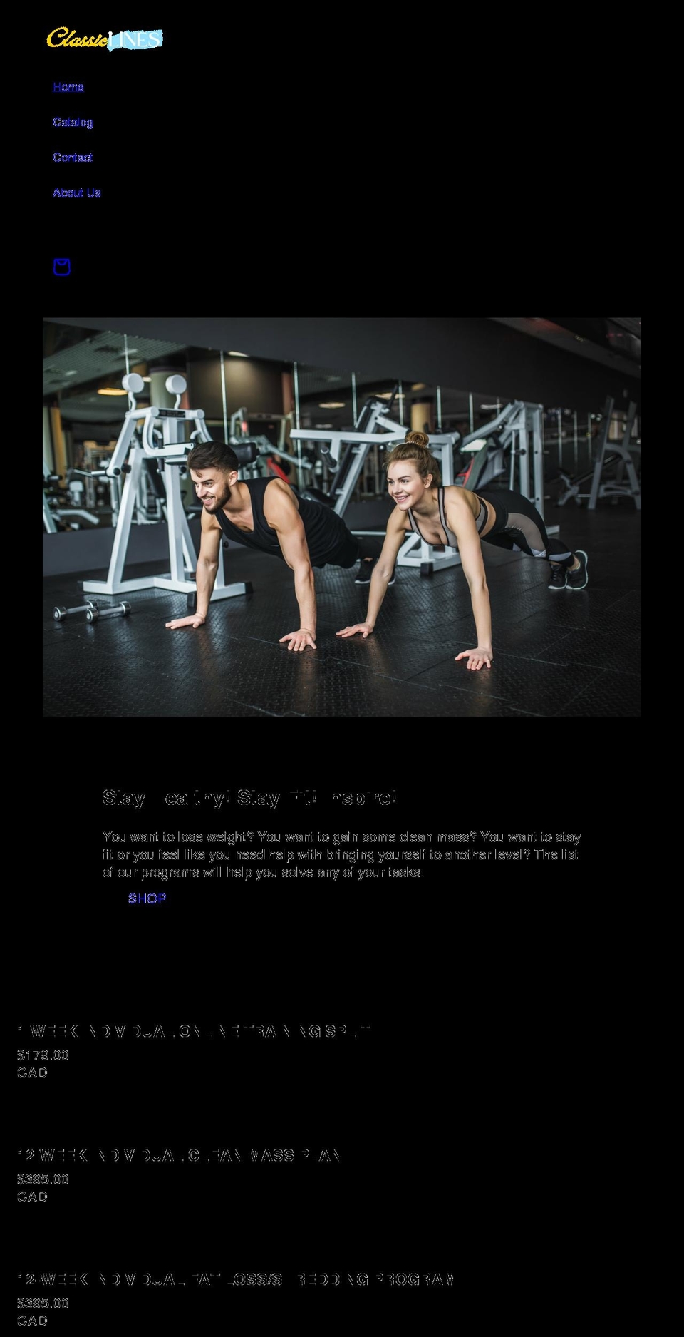 classic-lines.com shopify website screenshot