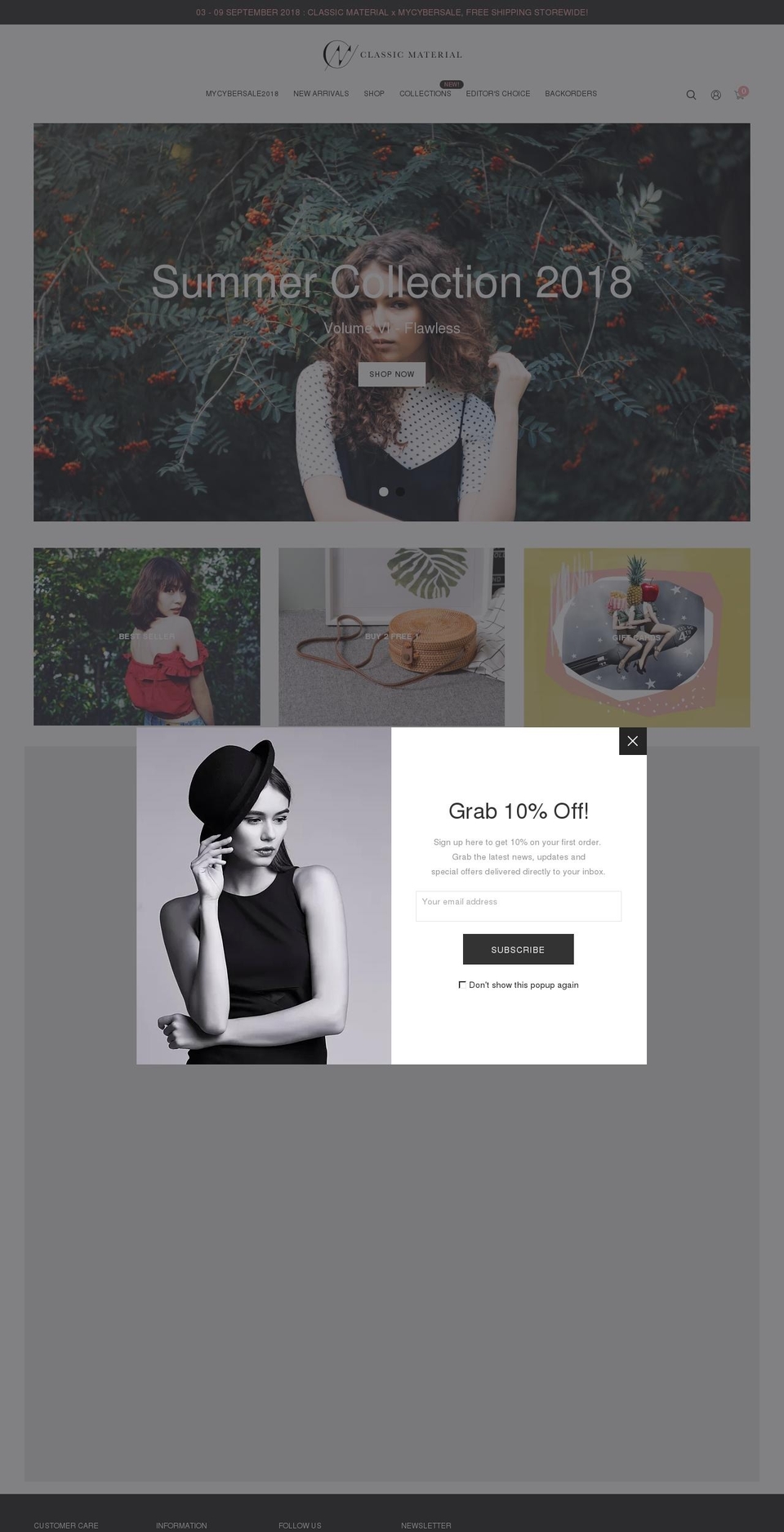 cleversoft-ione-myshopify-3-6-0 Shopify theme site example classic-material.com