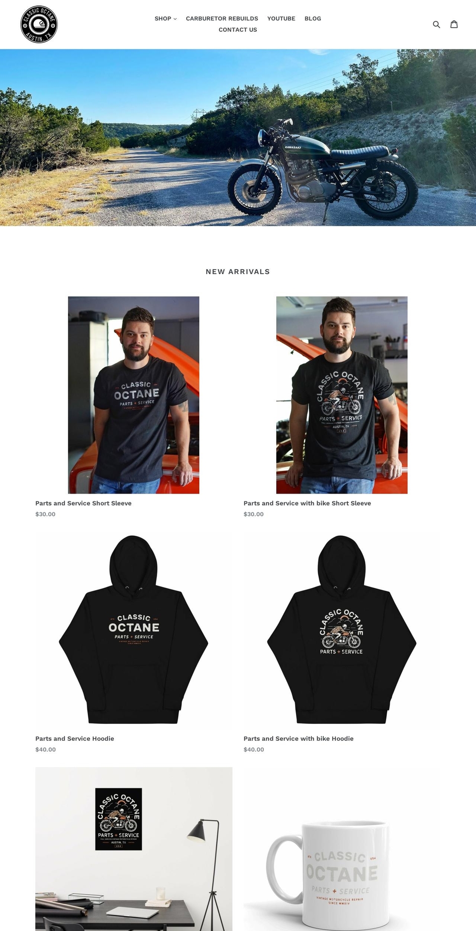 classic-octane.myshopify.com — Shopify storefront screenshot