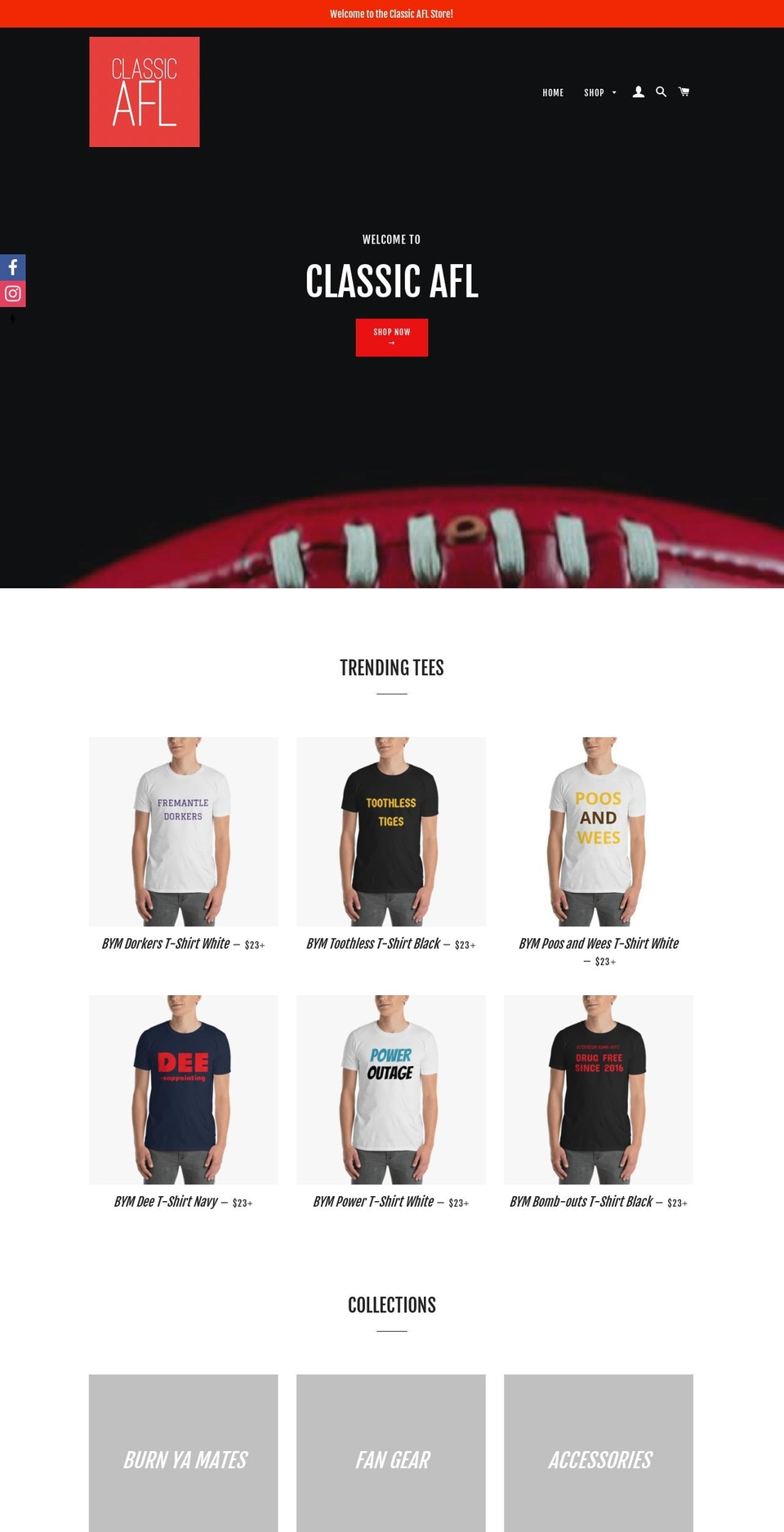 classicafl.com — Shopify storefront screenshot