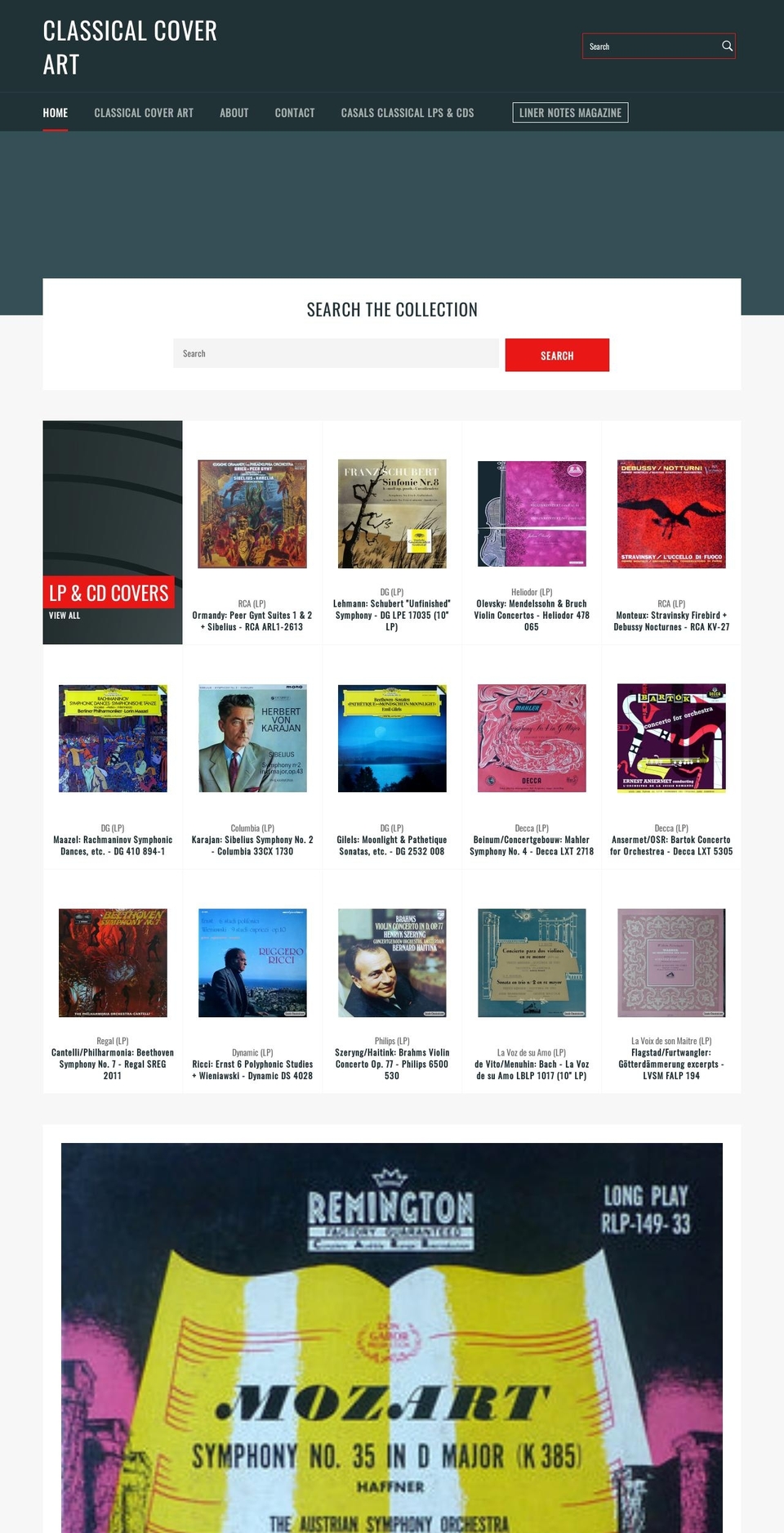classical-coverart.com — Shopify storefront screenshot