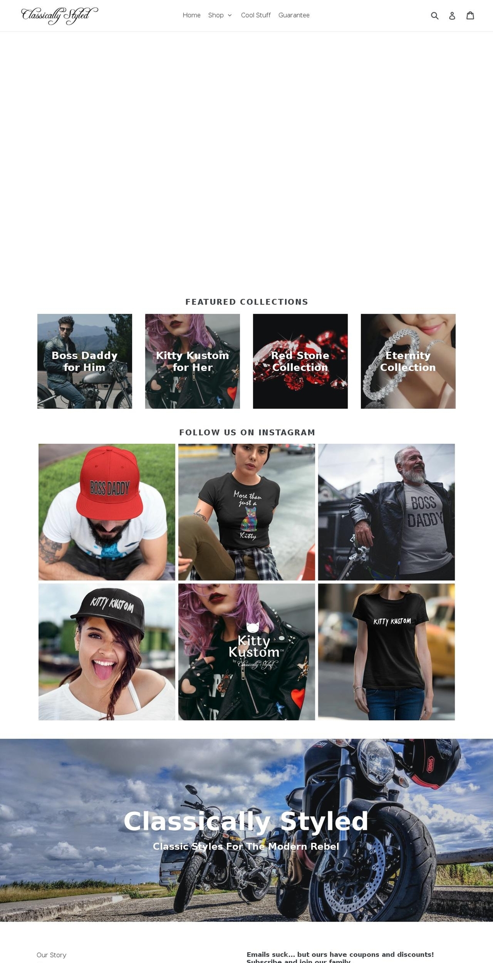 classicallystyled.net shopify website screenshot