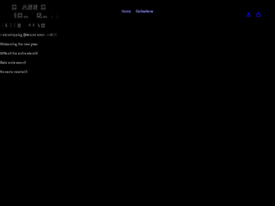classicboutiquee.com shopify website screenshot