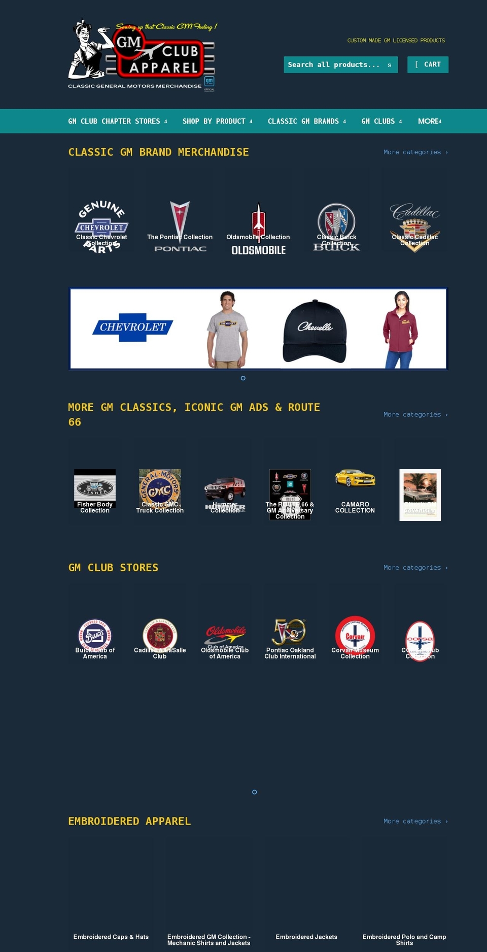 classiccarclubapparel.com — Shopify storefront screenshot