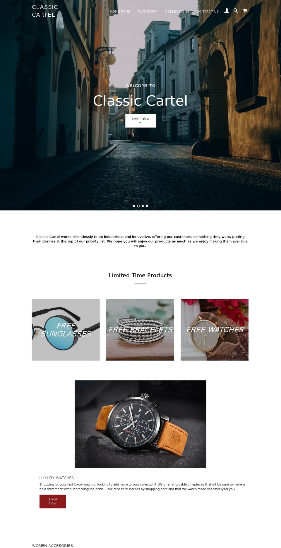 classiccartel.net shopify website screenshot