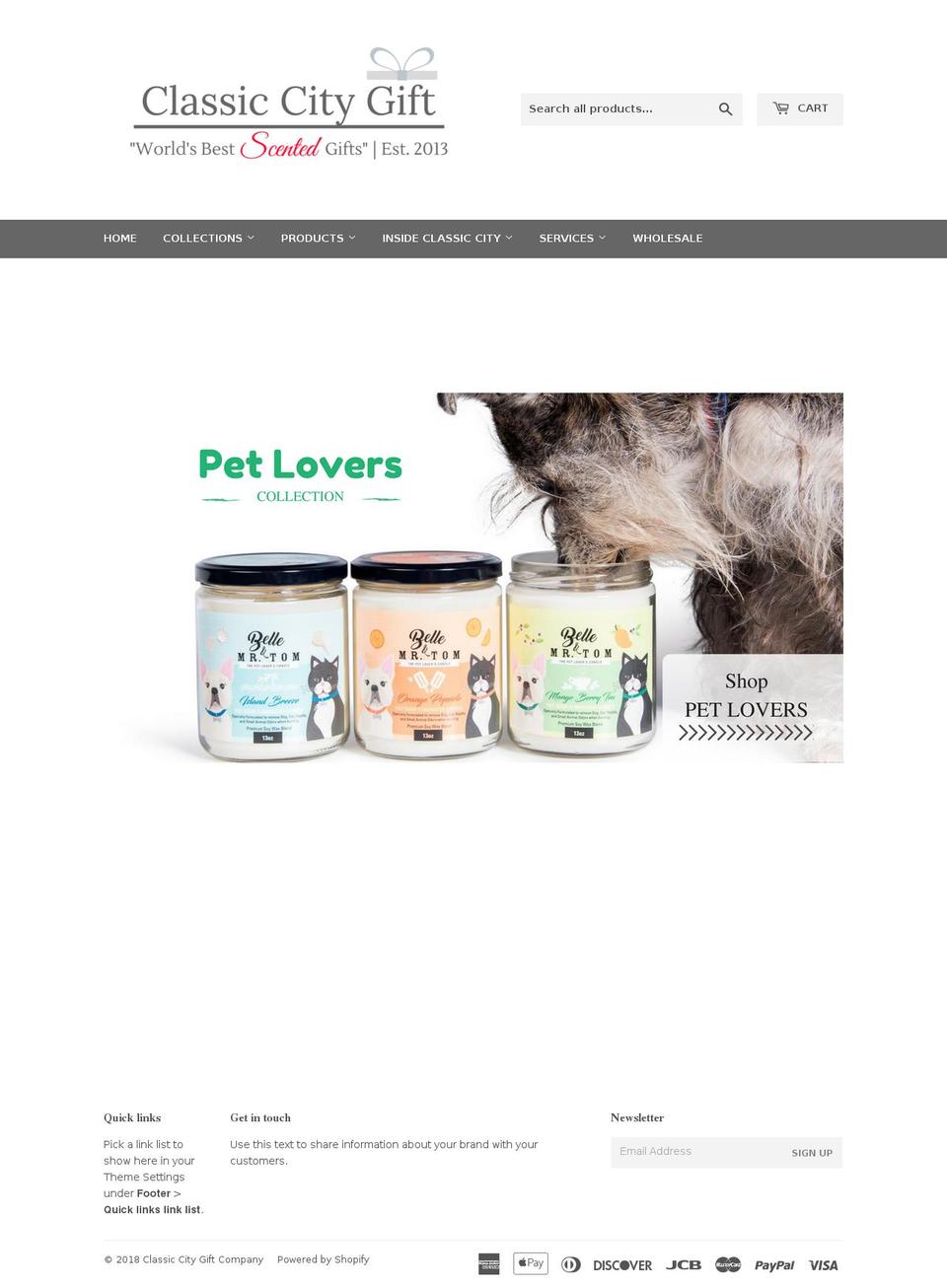 classiccitygift.com — Shopify storefront screenshot