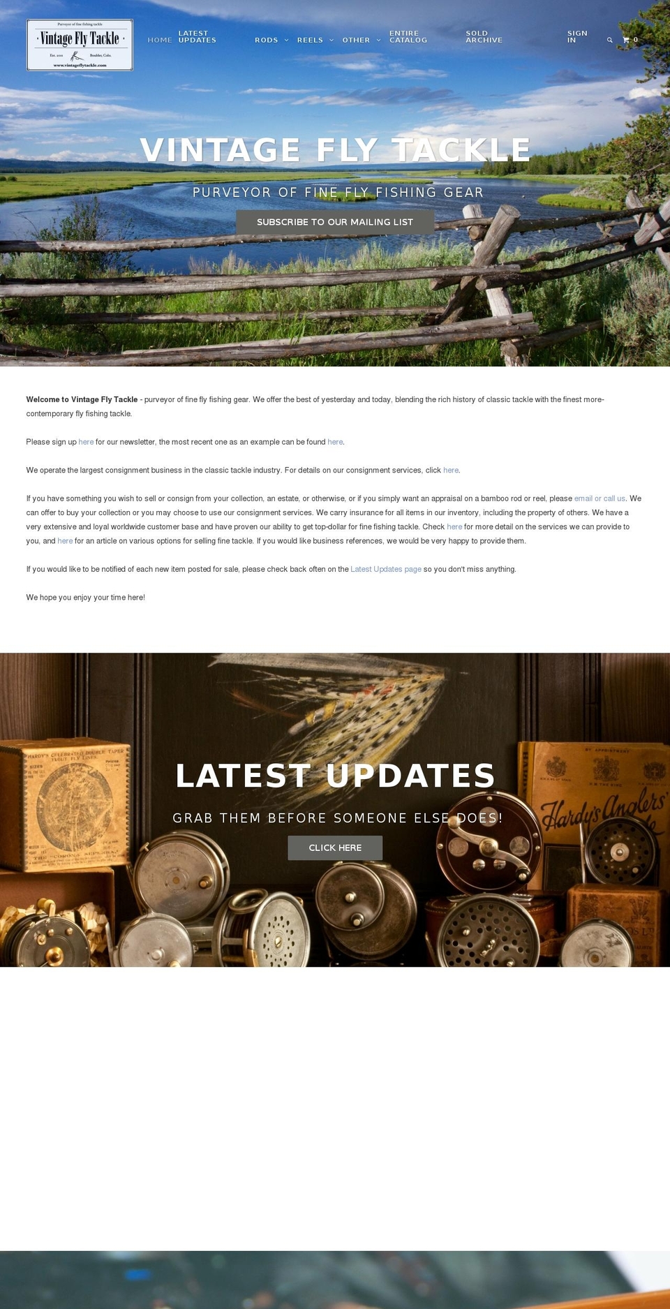 classicflytackle.com — Shopify storefront screenshot