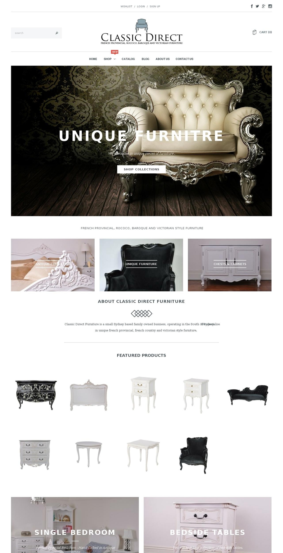 classichomewares.com — Shopify storefront screenshot