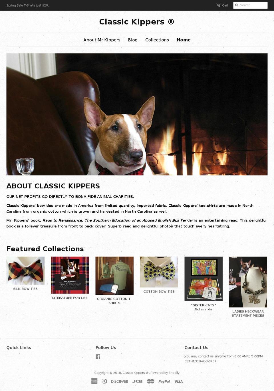 classickippers.biz shopify website screenshot