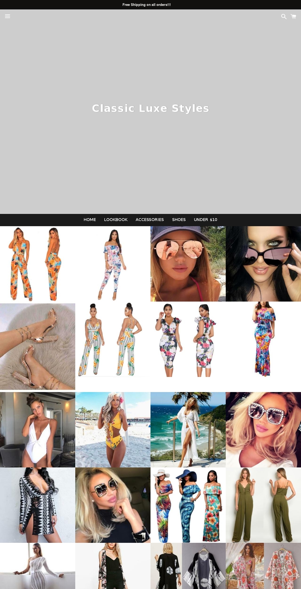 classicluxestyles.com — Shopify storefront screenshot