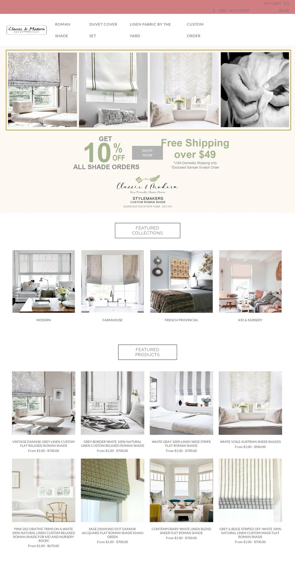 Black Friday Shopify theme site example classicmodernhome.com