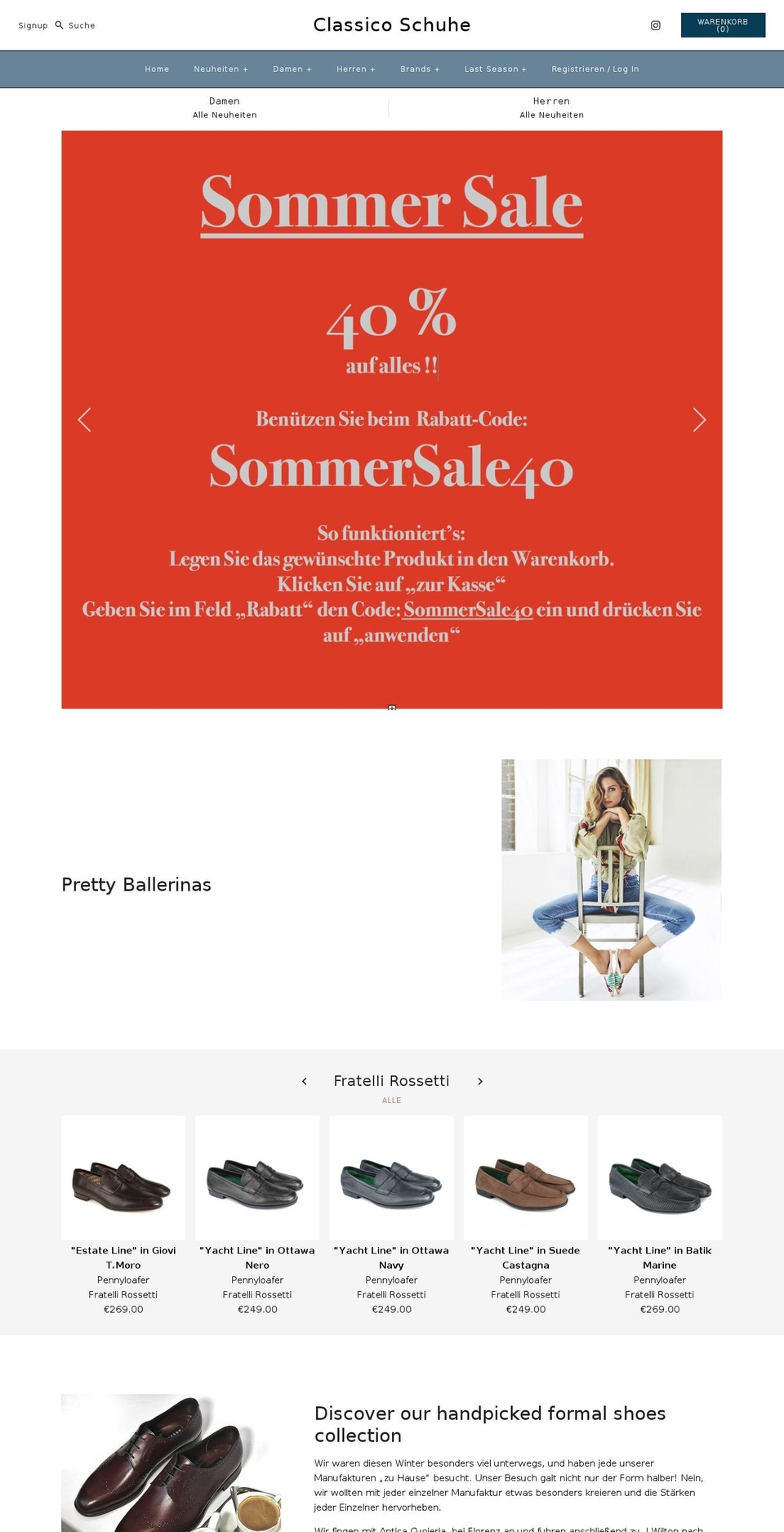 classicostore.com — Shopify storefront screenshot
