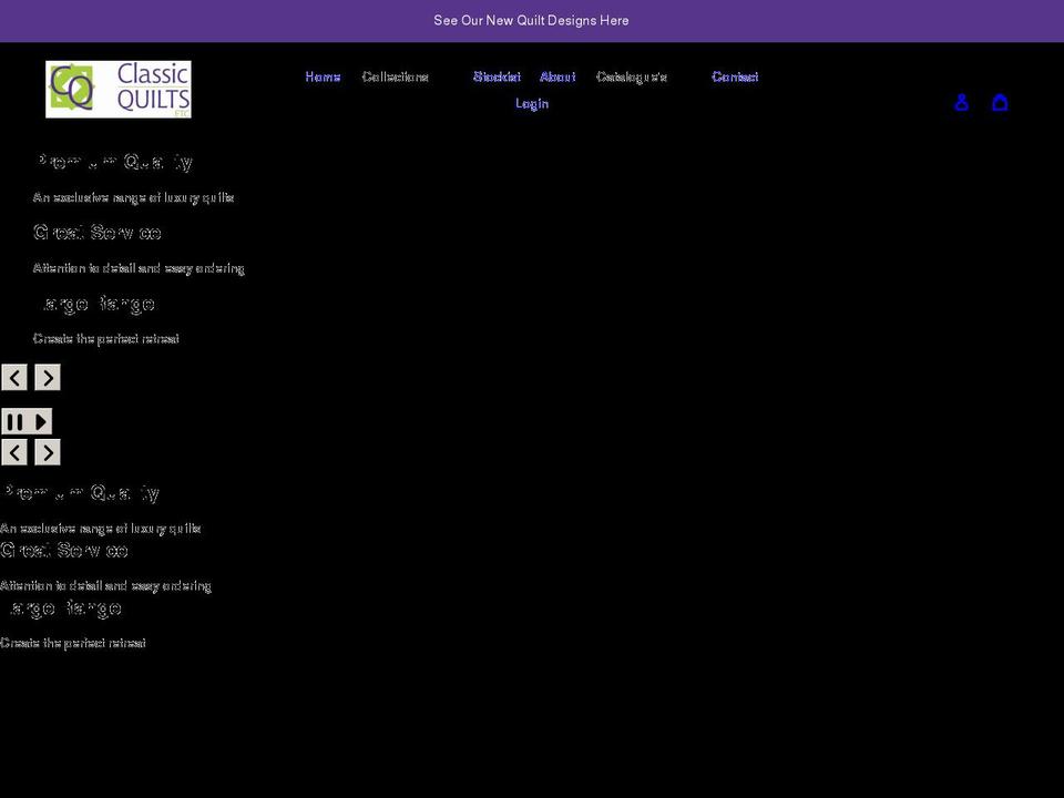 classicquilts.com.au shopify website screenshot