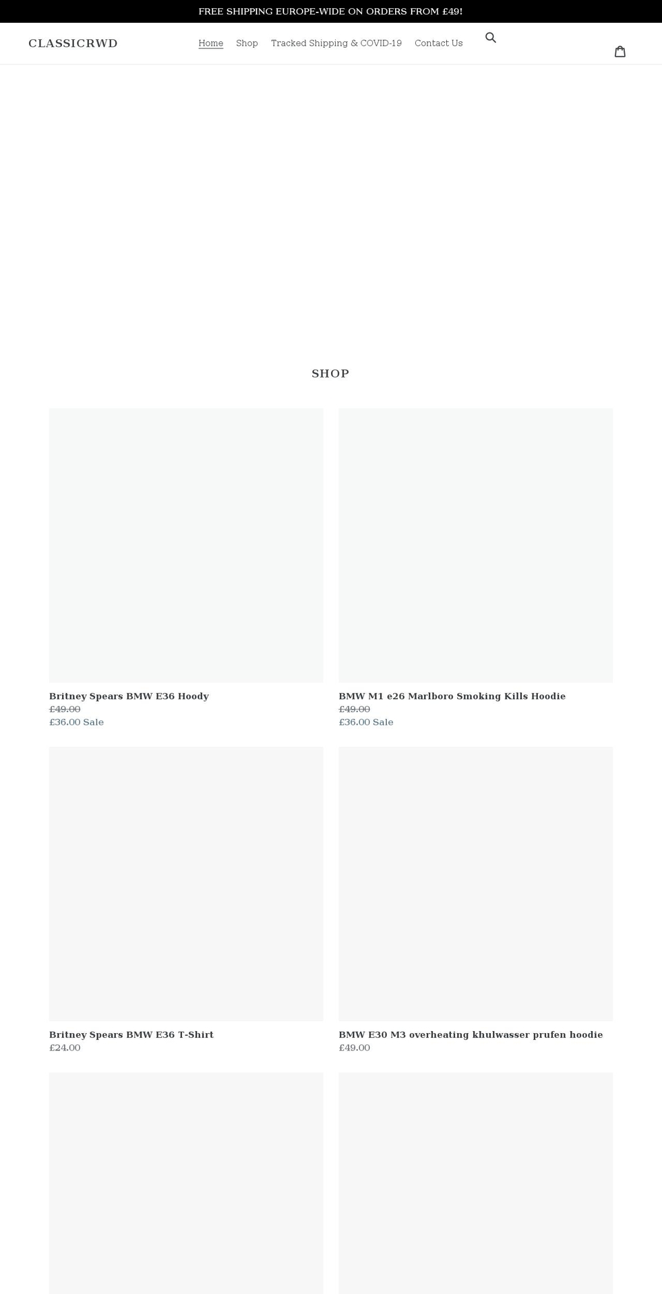 classicrwd.com shopify website screenshot