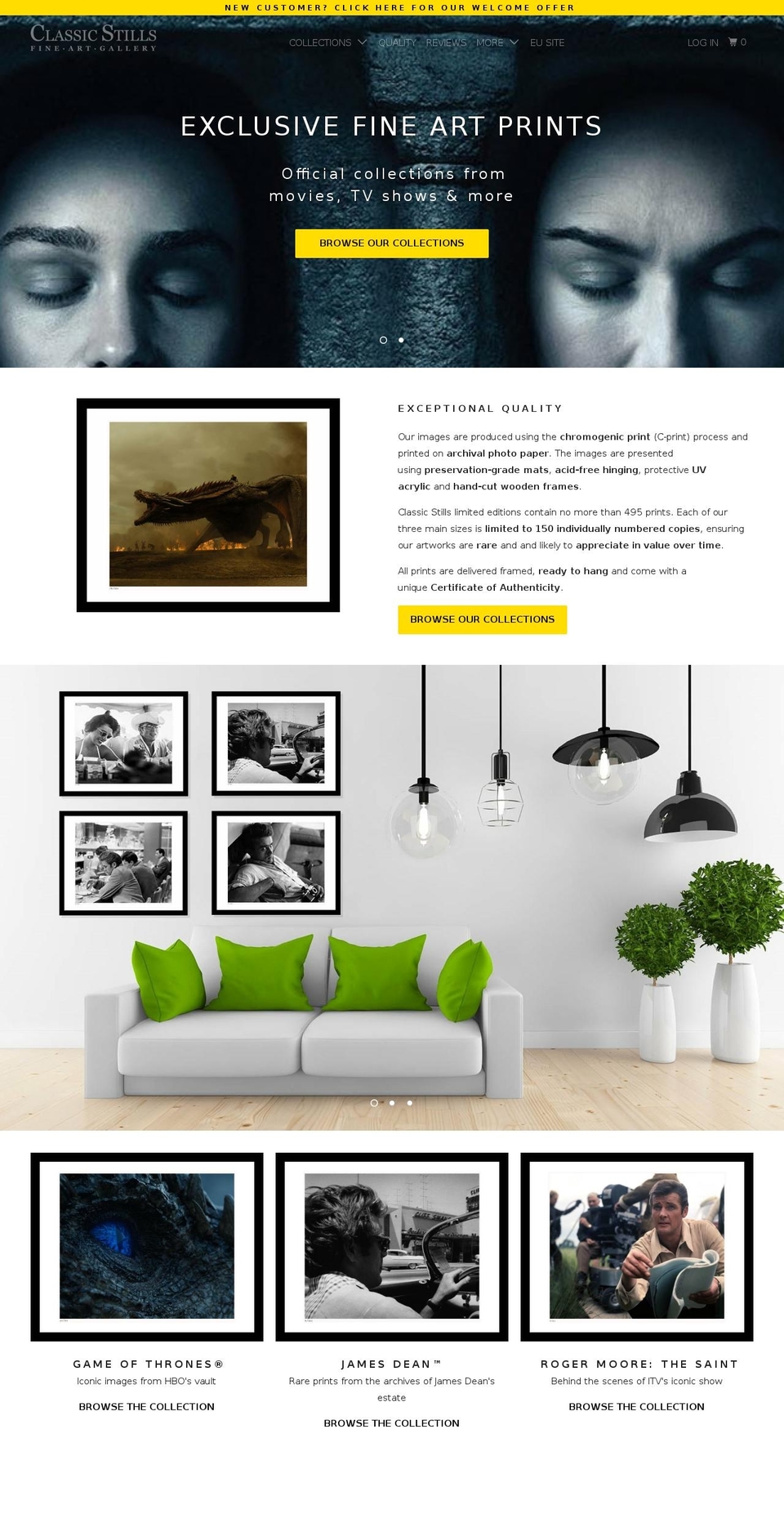 classicstills.com shopify website screenshot