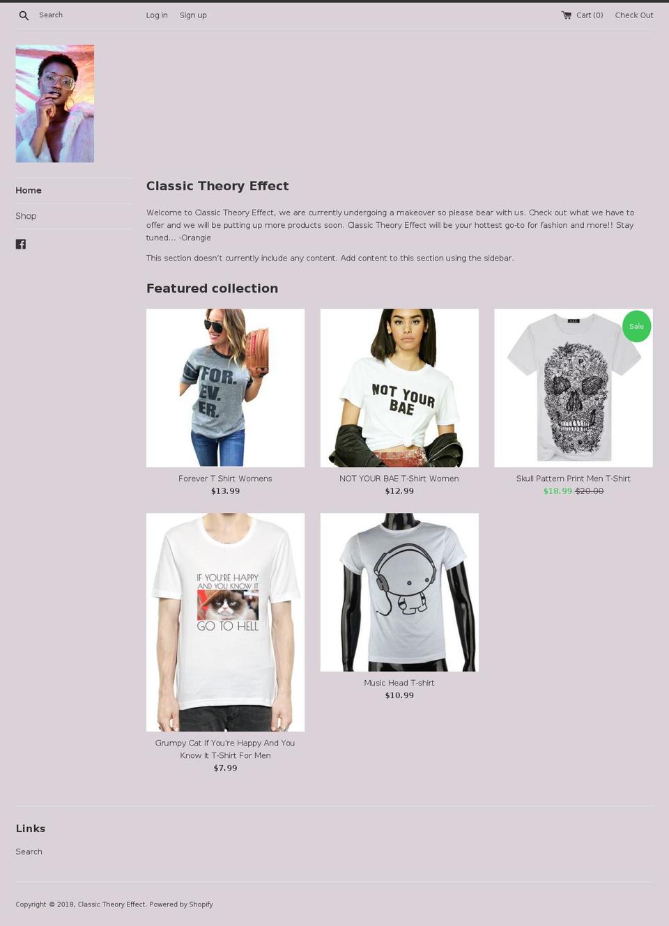 classictheoryeffect.com — Shopify storefront screenshot
