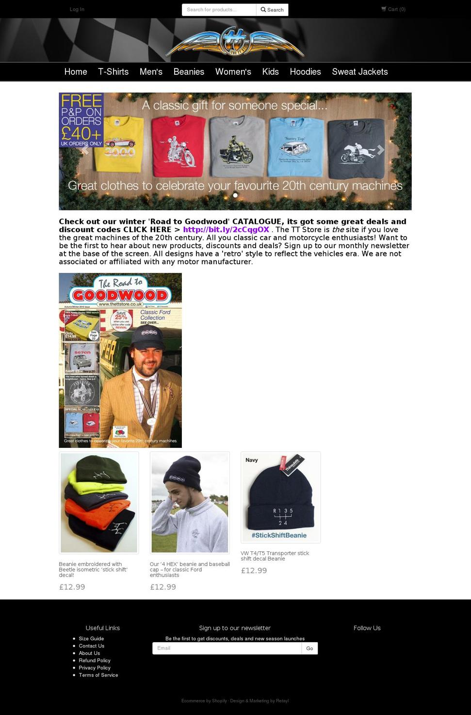 classicttstore.com shopify website screenshot