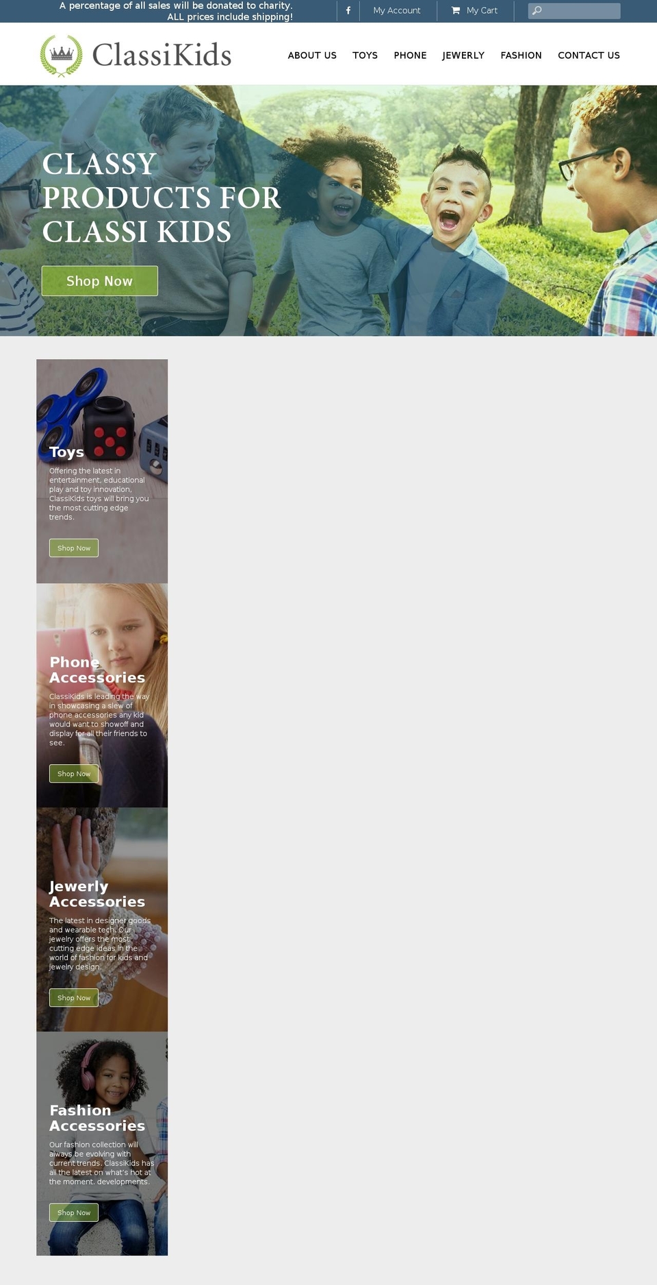 classikids.com — Shopify storefront screenshot