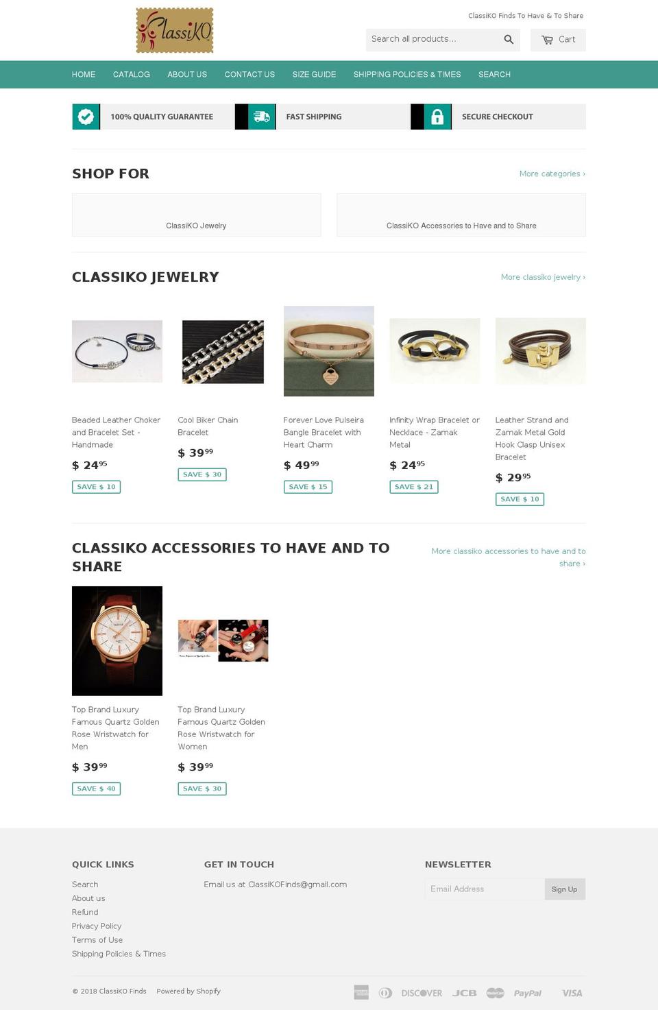 trexify-standard-theme Shopify theme site example classikofinds.com