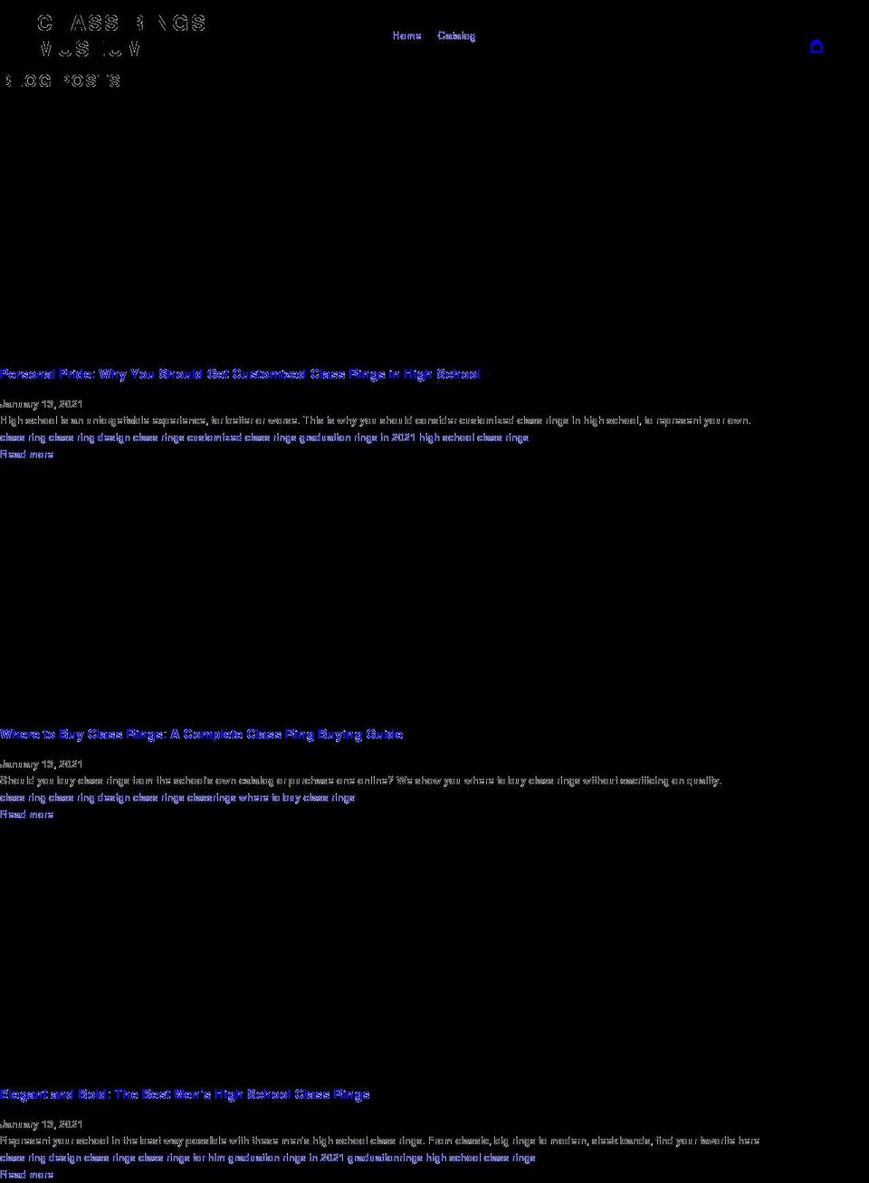 classrings.org shopify website screenshot