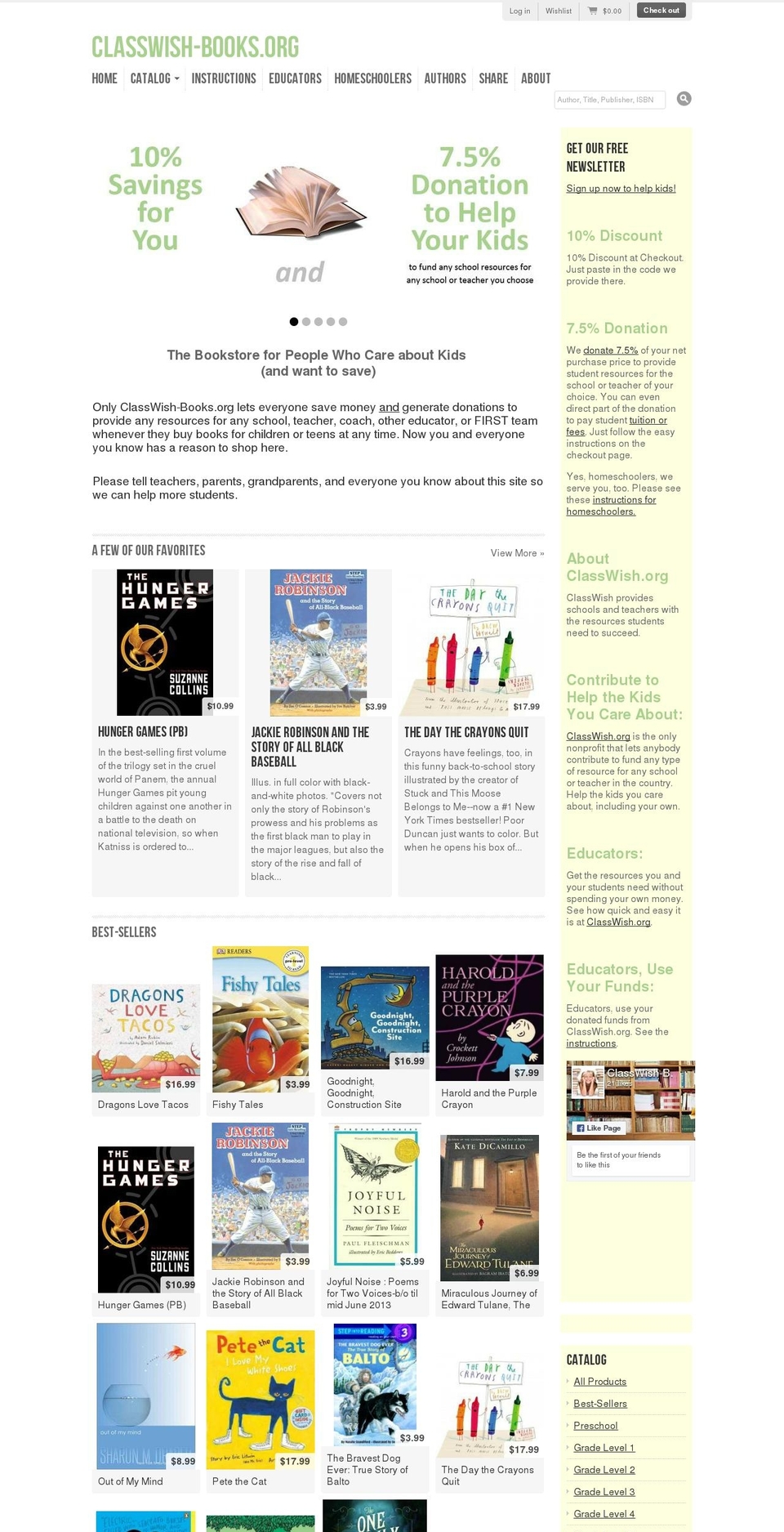 classwish-books.org shopify website screenshot