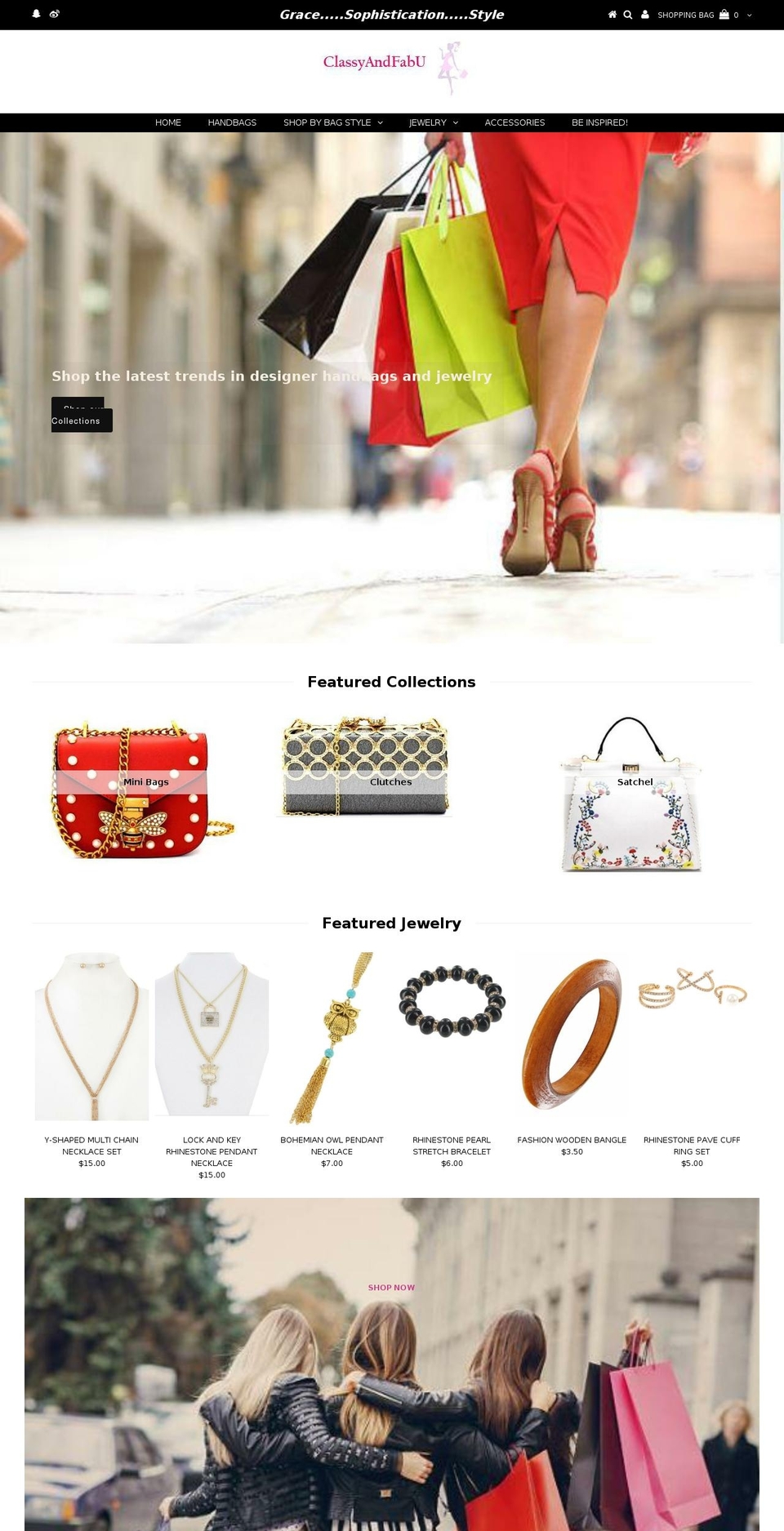 classyandfabu.com — Shopify storefront screenshot