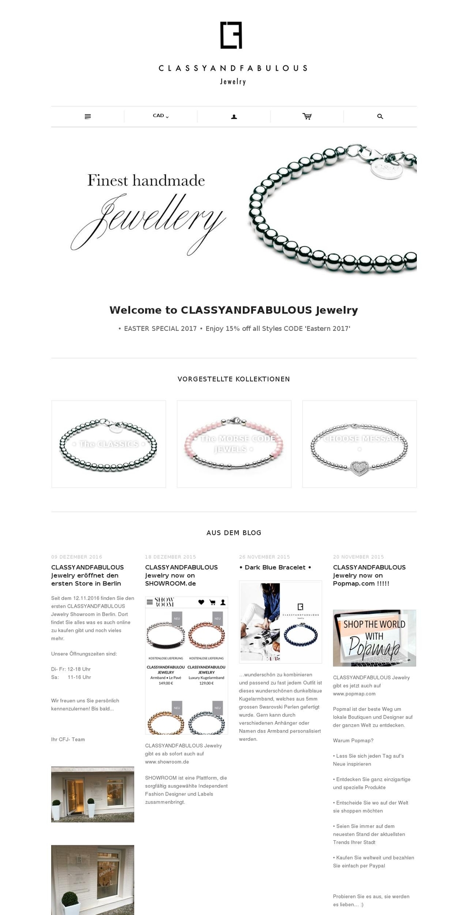 classyandfabulousjewelry.com shopify website screenshot