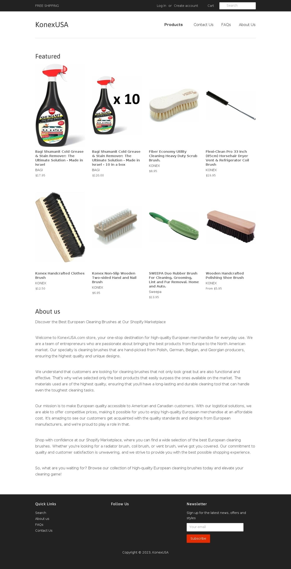 classybrush.com — Shopify storefront screenshot