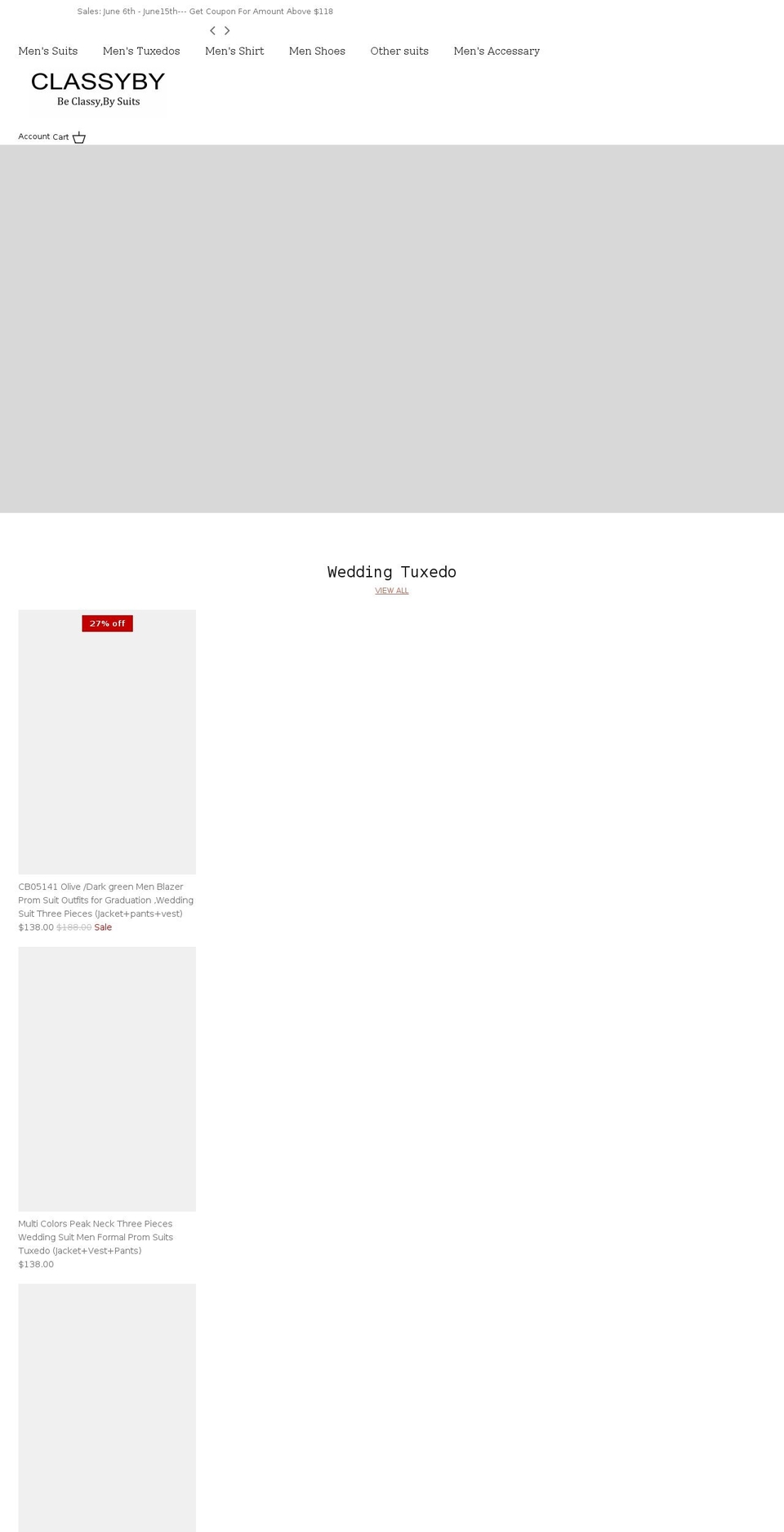 classyby.com shopify website screenshot