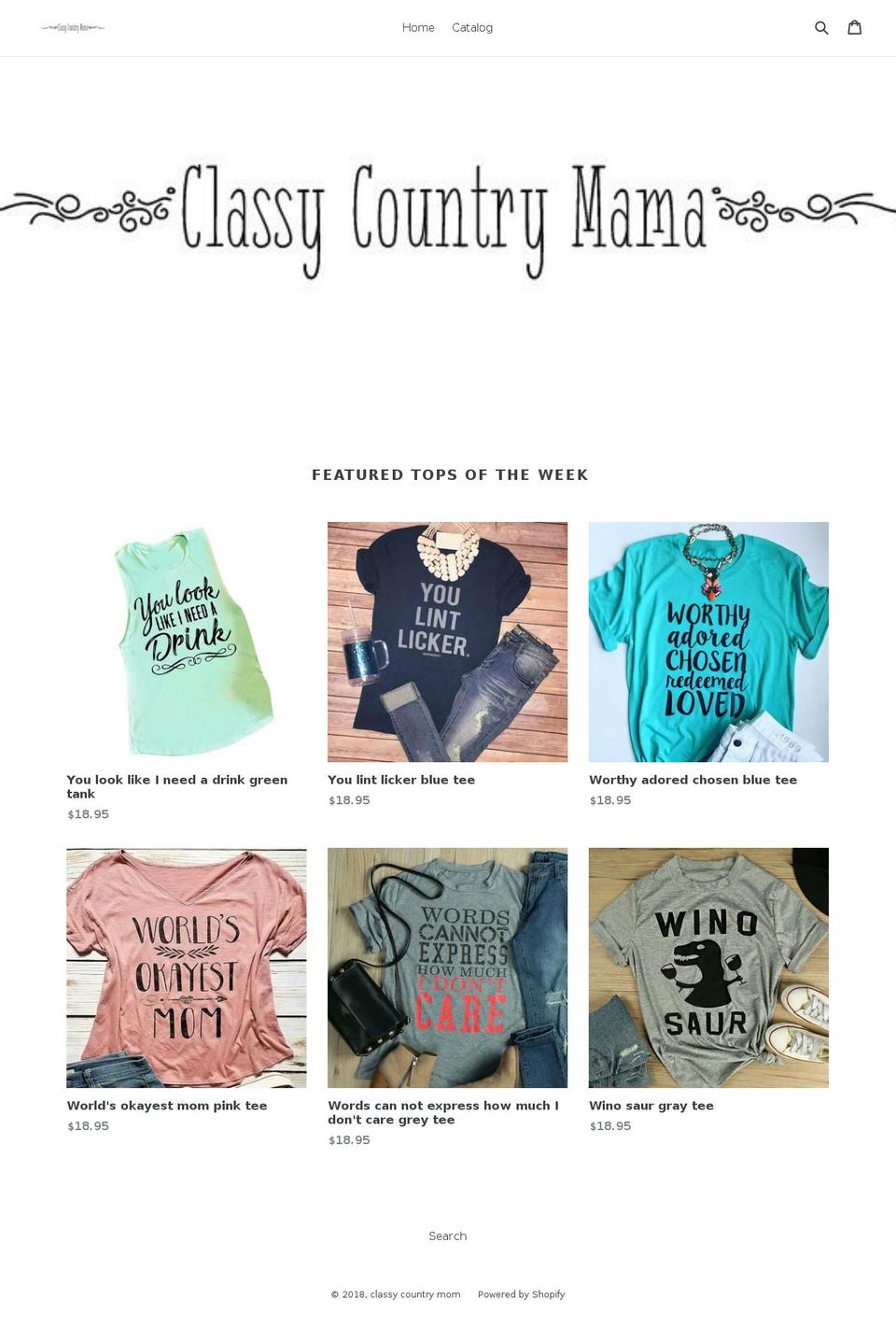 classycountrymama.com — Shopify storefront screenshot