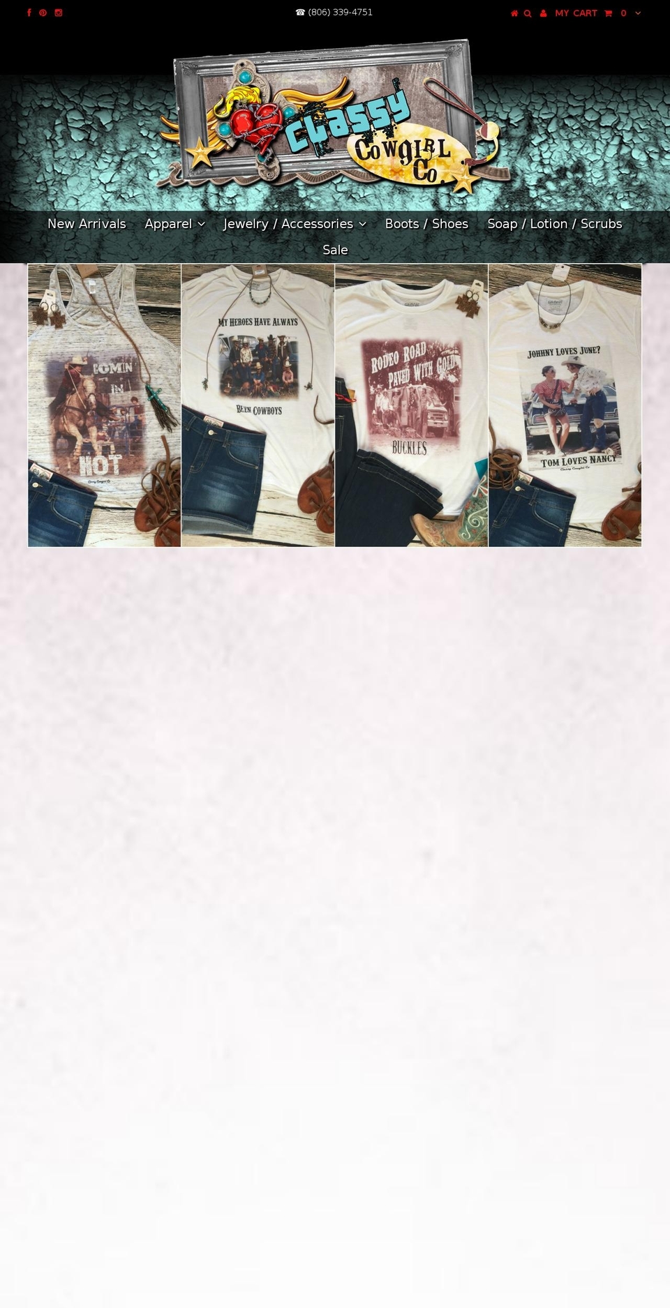 classycowgirlco.com shopify website screenshot