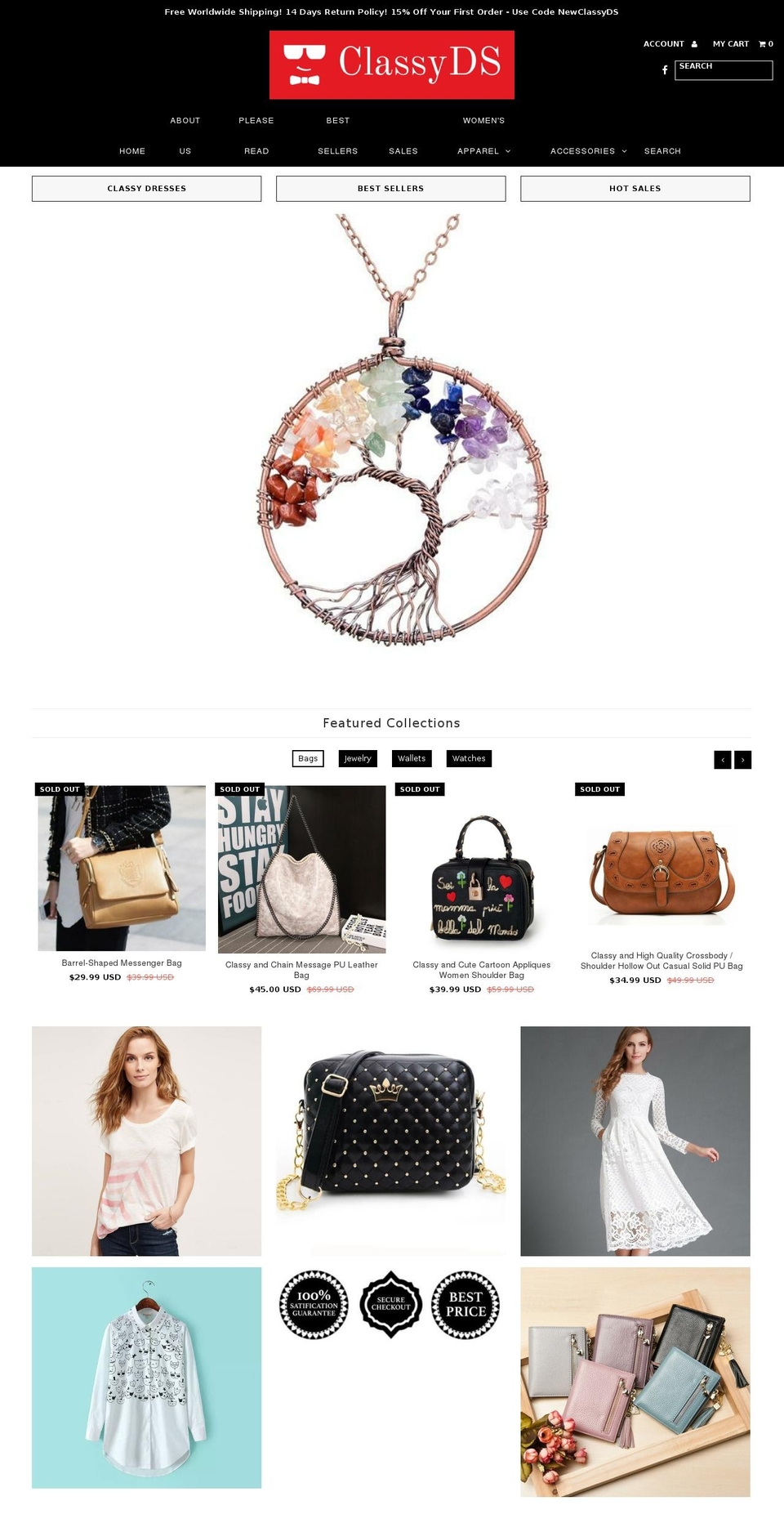 classyds.com shopify website screenshot
