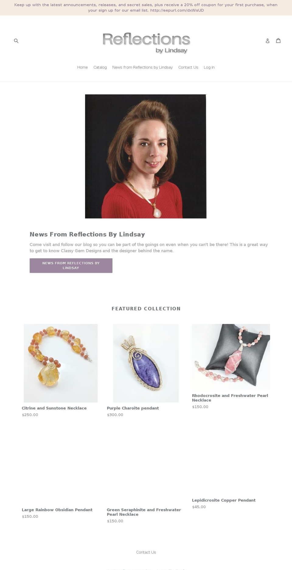 classygemdesigns.com — Shopify storefront screenshot