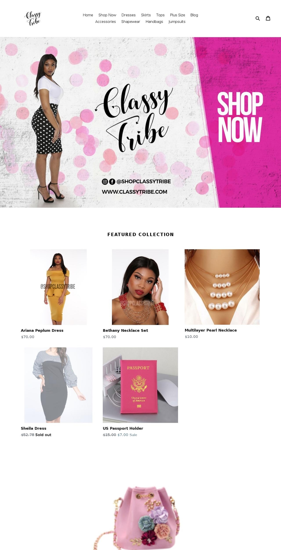 classytribe.com — Shopify storefront screenshot