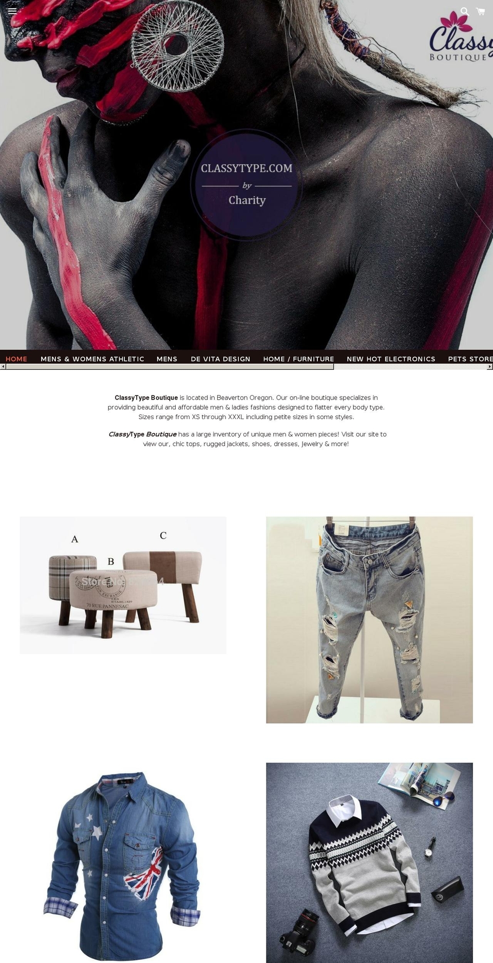 Gecko  upload me Shopify theme site example classytype.com