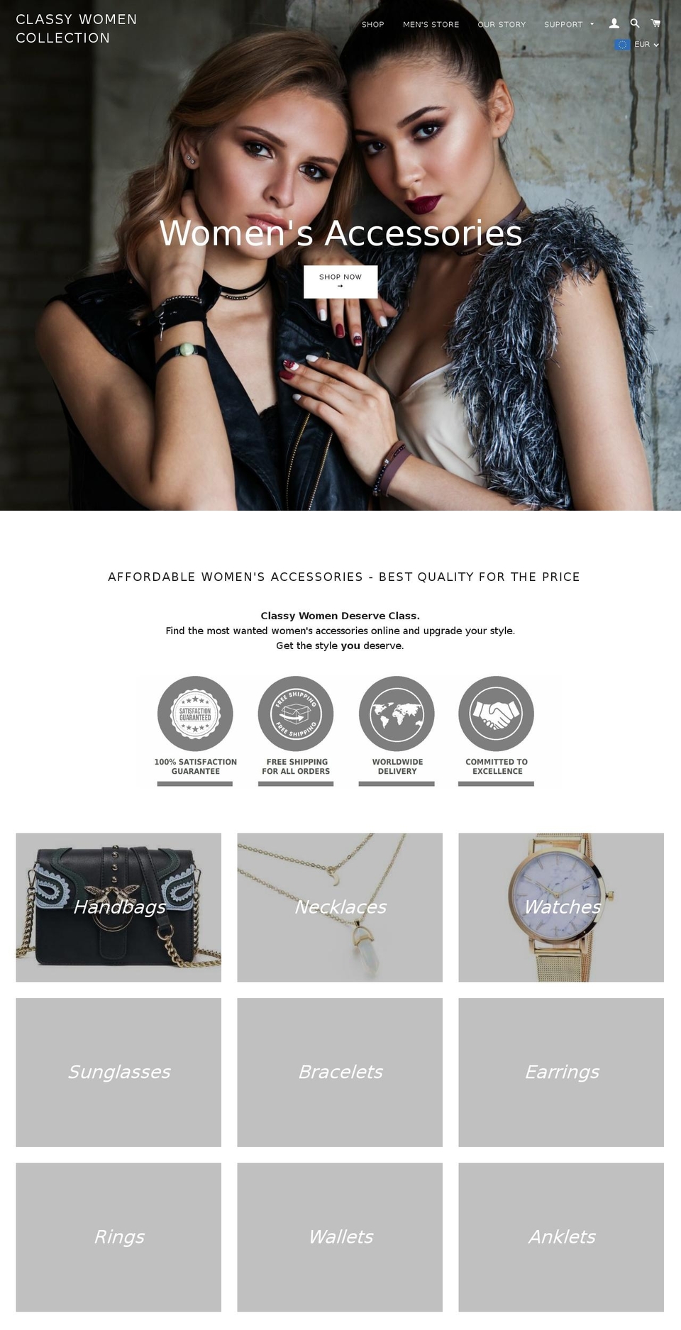 classywomencollection.com — Shopify storefront screenshot