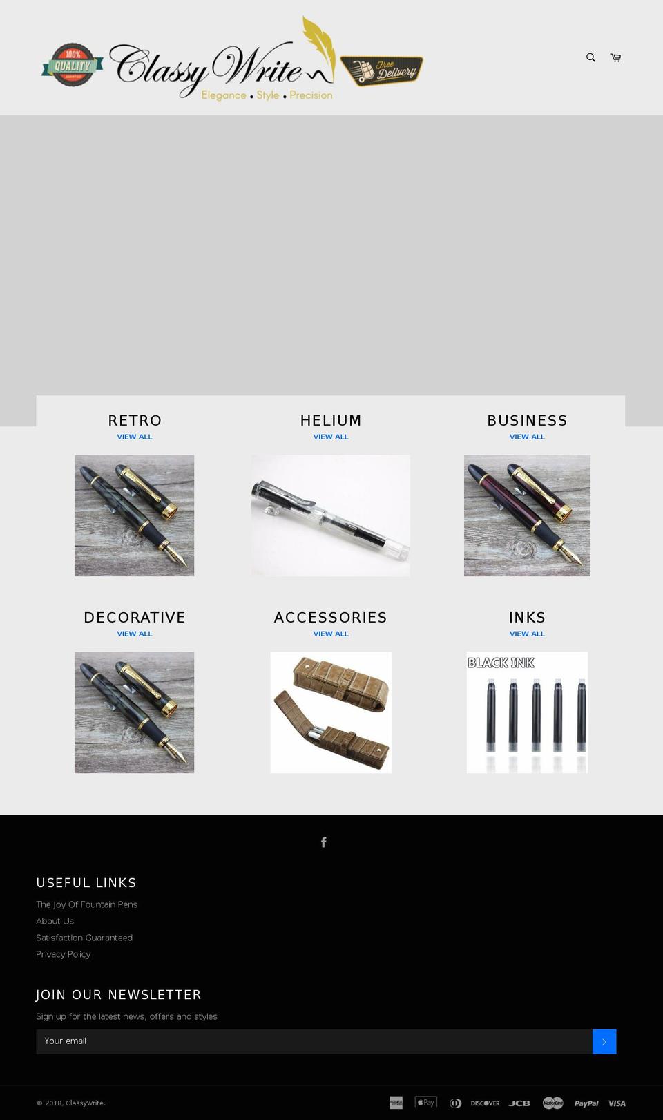 classywrite.com — Shopify storefront screenshot