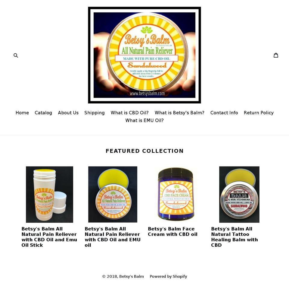claudescalmbalm.com — Shopify storefront screenshot
