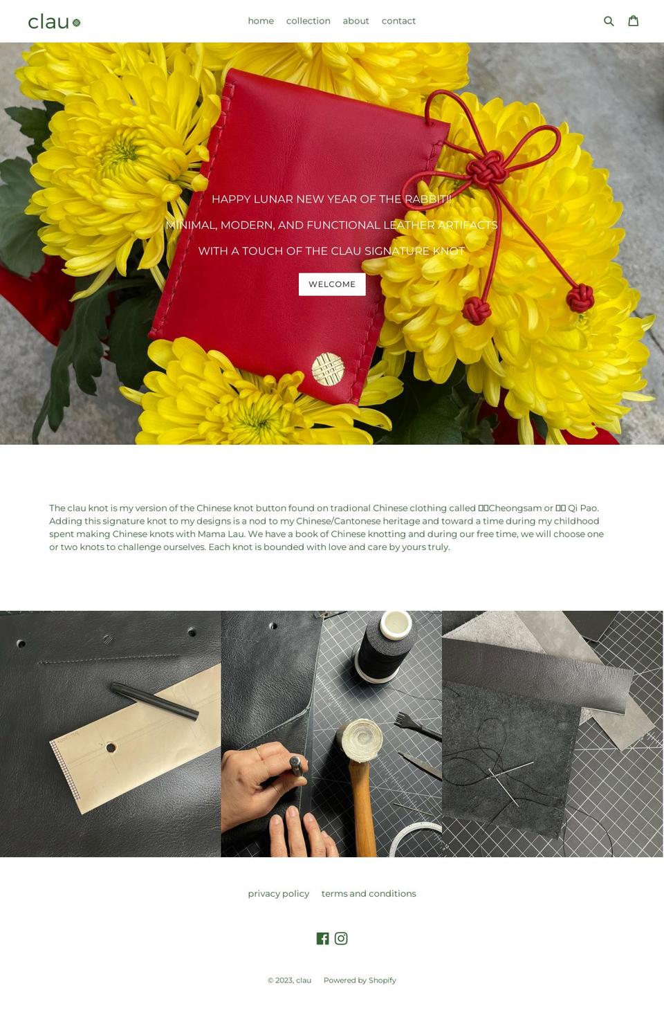 claudesignla.com shopify website screenshot