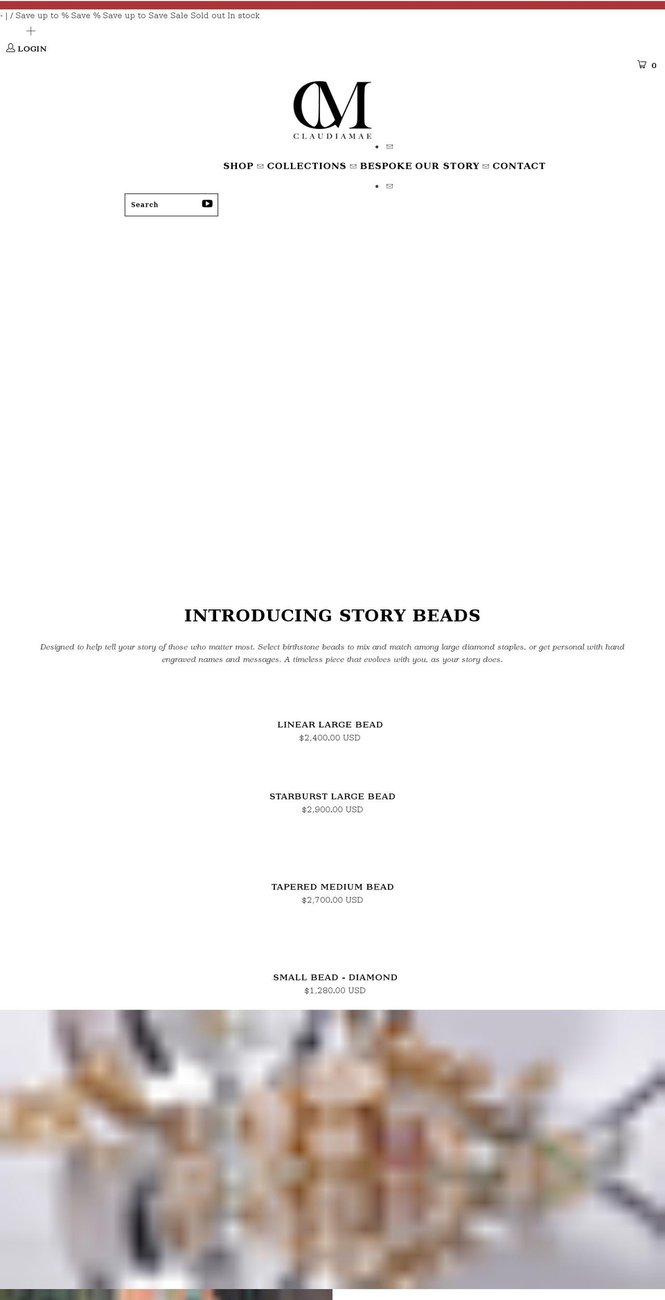 claudiamae.com shopify website screenshot