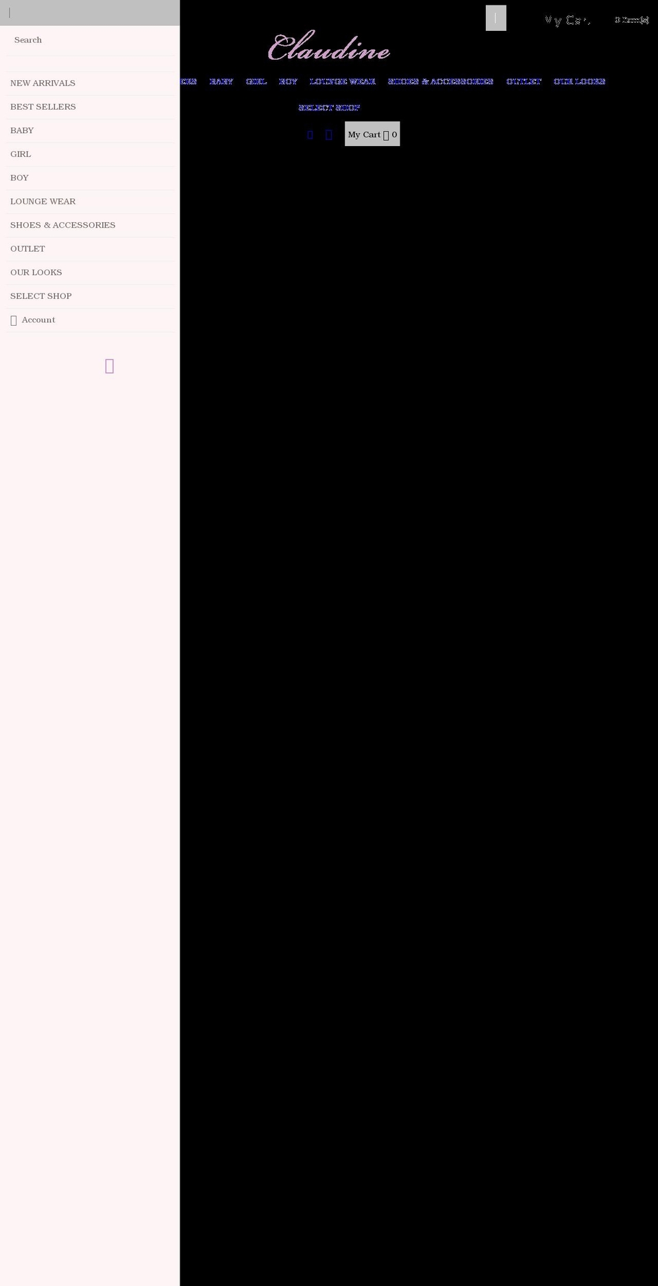 claudineusa.com shopify website screenshot