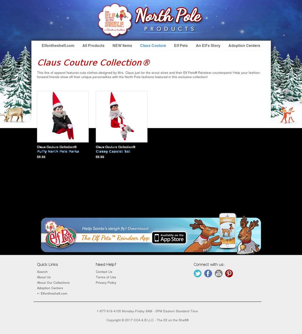 clauscouture.com shopify website screenshot