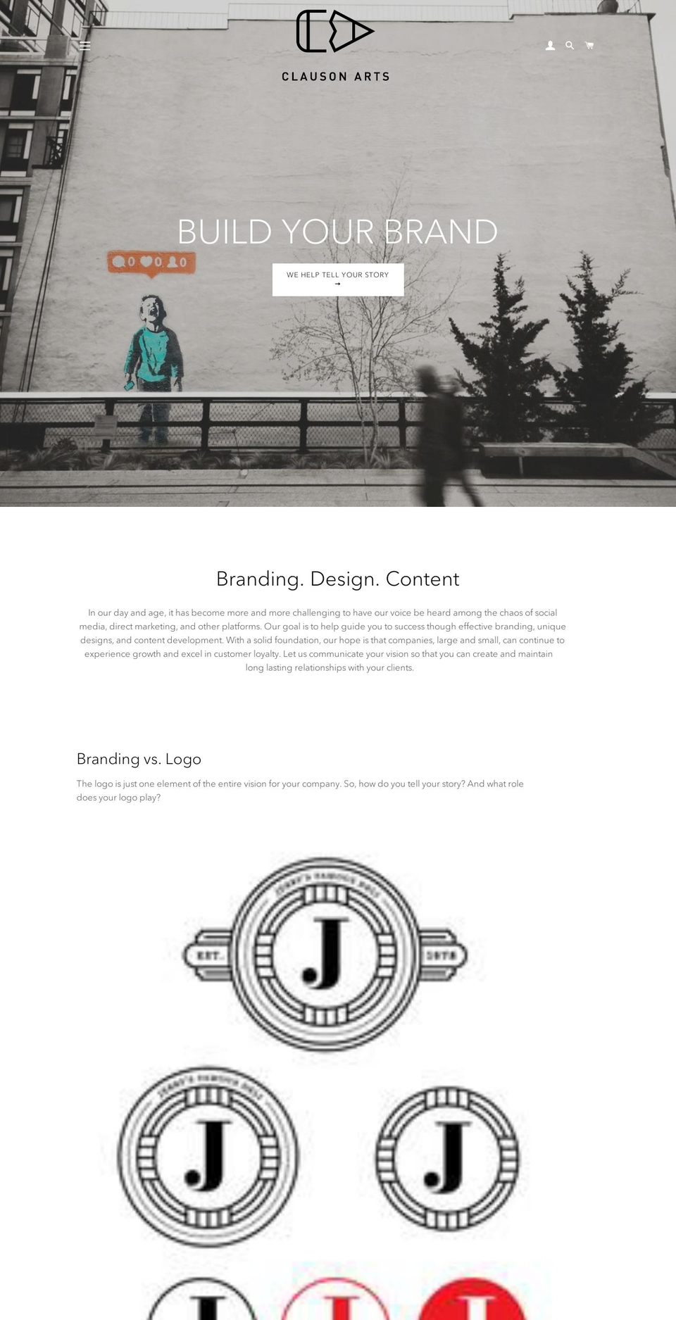 clausonarts.com — Shopify storefront screenshot