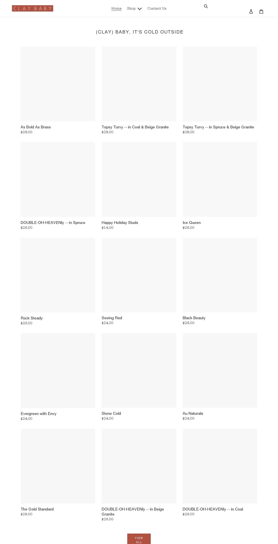 clay-baby.com shopify website screenshot